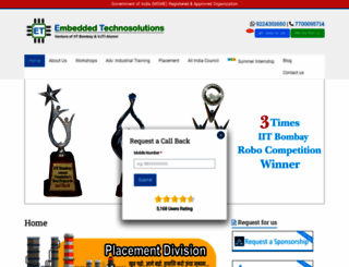 embeddedtechnosolutions.com screenshot