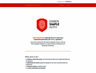 ember-simple-auth.com screenshot
