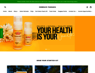 embrace-pangaea.myshopify.com screenshot