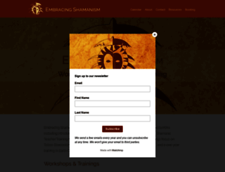 embracingshamanism.org screenshot