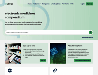 emc.medicines.org.uk screenshot