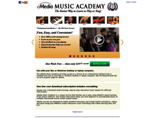 emediamusicacademy.com screenshot