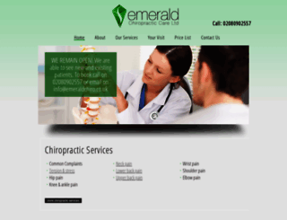 emeraldchiropracticcare.co.uk screenshot
