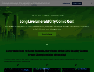 emeraldcitycomicon.com screenshot