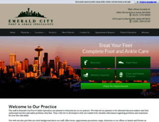 emeraldcityfootandankle.com screenshot