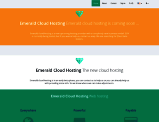 emeraldcloudhosting.com screenshot