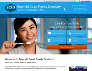 emeraldcoastfamilydentistry.com screenshot