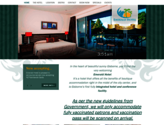 emeraldhotel.co.nz screenshot