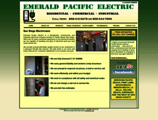 emeraldpacificelectric.com screenshot