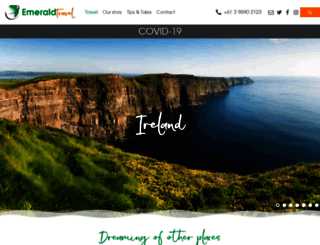 emeraldtravel.com.au screenshot