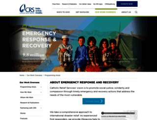 emergencies.crs.org screenshot
