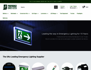 emergency-lighting-direct.co.uk screenshot