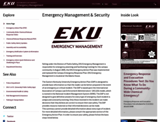 emergency.eku.edu screenshot