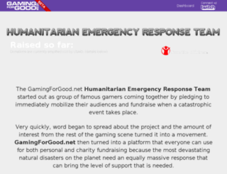 emergency.gamingforgood.net screenshot