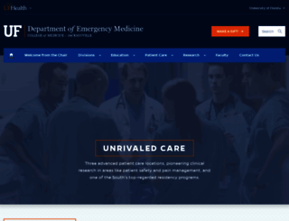 emergency.med.jax.ufl.edu screenshot