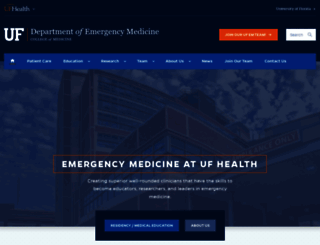 emergency.med.ufl.edu screenshot