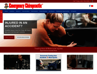 emergencychiropractic.com screenshot