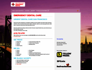 emergencydentalcaresanfrancisco.com screenshot