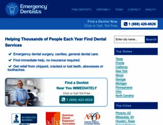 emergencydentistsusa.com screenshot