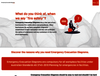 emergencyevacuationdiagrams.com.au screenshot