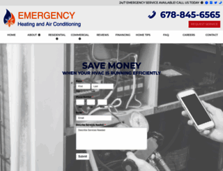emergencyhvac.org screenshot