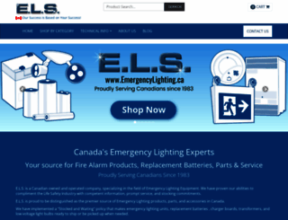 emergencylighting.ca screenshot