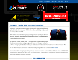 emergencyplumber.uk.com screenshot