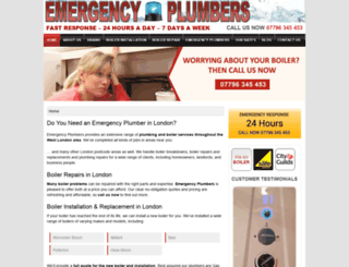 emergencyplumbers.co.uk screenshot