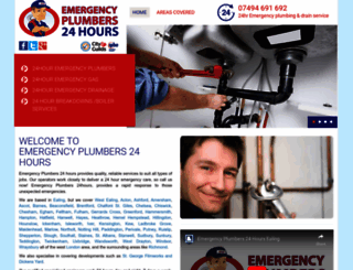 emergencyplumbers24hours.co.uk screenshot
