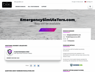 emergencysimulators.com screenshot