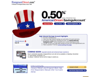 emigrantdirect.com screenshot