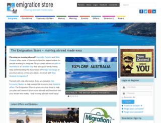 emigrationstore.com screenshot