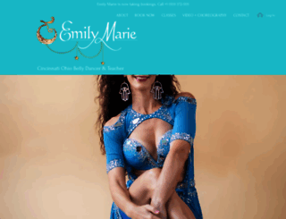 emilybellydance.com screenshot