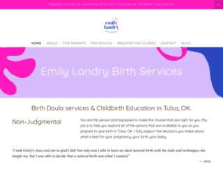 emilylandrydoula.com screenshot