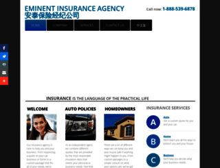 eminentinsuranceagency.com screenshot