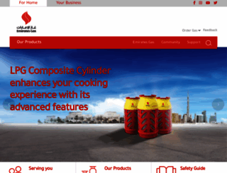 emiratesgas.com screenshot
