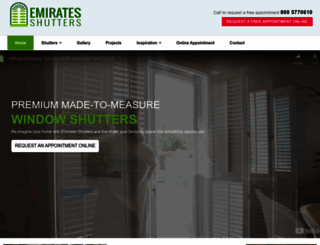 emiratesshutters.com screenshot