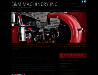 emmachinery.com screenshot