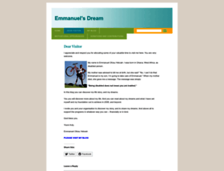 emmanuelsdream.wordpress.com screenshot