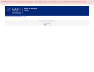 emory.libcal.com screenshot