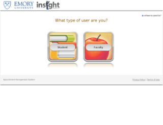 emorycollege-insight.symplicity.com screenshot
