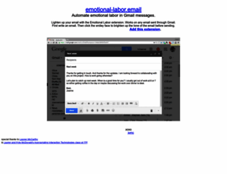 emotional-labor.email screenshot