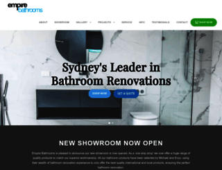 empirebathrooms.com.au screenshot