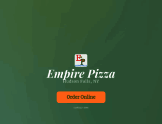 empirepizzahudsonfalls.com screenshot