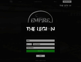 empirepizzanc.com screenshot