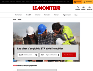 emploi-btp.lemoniteur.fr screenshot