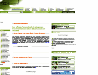 emploi-stage-environnement.com screenshot