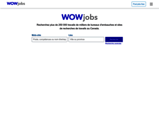 emplois.wowjobs.ca screenshot