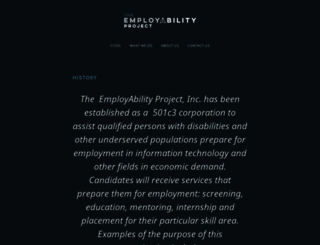 employabiltyproj.wordpress.com screenshot