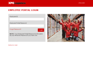 employee.xpo.com screenshot